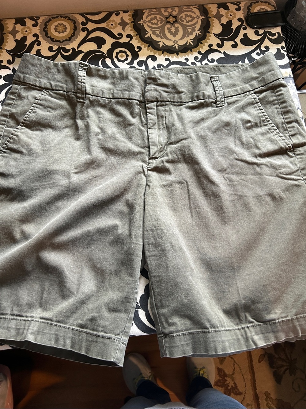 G.H. Bass & Co. Olive Green Cotton-Blend shorts